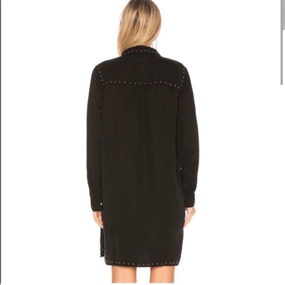 RAILS Bowie Black Button Down Shirt Dress Jacket Pockets Sz S - Picture 3 of 16